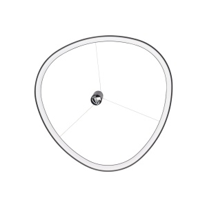 LUSTRA GEMINI SP D081, 81CM, NEGRU, DIN METAL SI POLICARBONAT, STIL MODERN - Img 2
