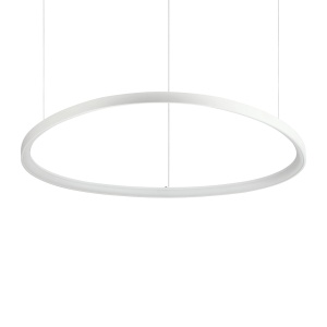 LUSTRA GEMINI SP D105, 105CM, ALB, DIN METAL SI POLICARBONAT, STIL MODERN