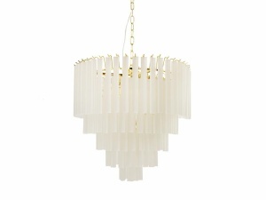 LUSTRA GORDON 60, AURIE, CONFECTIONATA DIN METAL SI STICLA, STIL MODERN