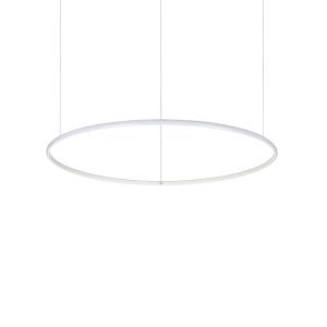 LUSTRA HULAHOOP SP D081, ALB, DIN METAL, STIL MODERN
