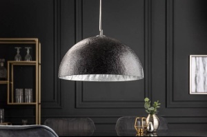 LUSTRA MODERNA 50CM, GLOW , COD 38294, STIL MODERN, REALIZATA DIN METAL IN NEGRU/ARGINTIU - Img 2
