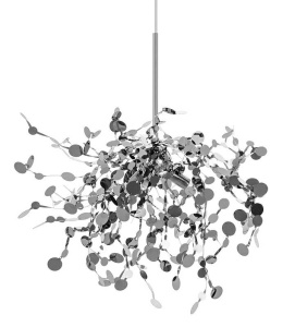 LUSTRA MONETE CROM, CONFECTIONATA DIN METAL, STIL MODERN