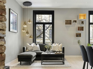 LUSTRA/PLAFONIERA ALEDIS, 40/220 CM, NEGRU MAT/AURIU, DIN METAL SI STICLA, STIL MODERN