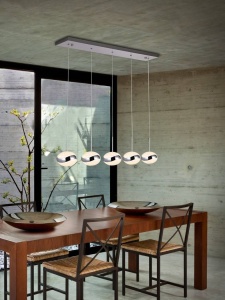 LUSTRA/PLAFONIERA LIPSE, 69 CM, CROM/TRANSPARENT, DIN METAL SI ACRIL, STIL MODERN