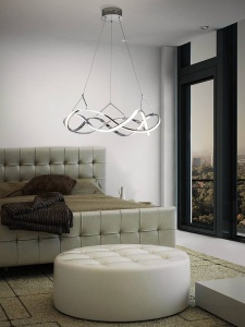 LUSTRA/PLAFONIERA MOLLY, 53 CM, CROM/OPAL, DIN ALUMINIU SI ACRIL, STIL MODERN
