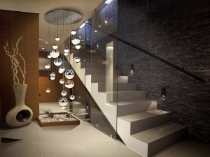 LUSTRA/PLAFONIERA SPHERE, CONECTARE BLUETOOTH, 150/300 CM, CROM/ALAMA/CUPRU, DIN METAL SI POLICARBONAT, STIL MODERN