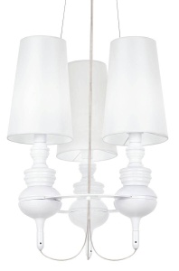 LUSTRA QUEEN, ALBA, DIN ALUMINIU SI PLASTIC, STIL MODERN, B2