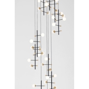 LUSTRA TRAPEZ 280, CONFECTIONATA DIN METAL, STIL MODERN - Img 3