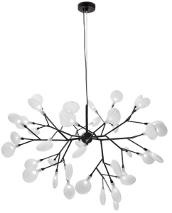 LUSTRA, TREE APP590-CP, 39X60 cm, NEGRU, DIN OTEL SI STICLA, STIL MODERN, TU