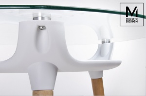 MASA ALBA DIN STICLA HIDE FI 80 STIL MODERN B2 - Img 4