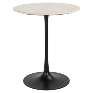 MASA BISTRO TAVOLO, BEJ, 70 CM, 8855, CONFECTIONATA DIN METAL SI MARMURA, STIL MODERN