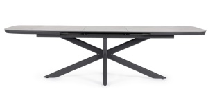 MASA DE GRADINA, EXTENSIBILA, PASCAL 200X260, GRI ANTRACIT, CONFECTIONATA DIN ALUMINIU, STIL MODERN - Img 3
