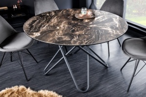 MASA DE SUFRAGERIE, CIRCULAR 120CM, CERAMICA ASPECT PIATRA NATURALA, ARTIM GROUP SELECTION - Img 7