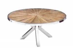 MASA DE SUFRAGERIE DIN LEMN TEC SI METAL 120CM, BARRACUDA, REALIZATA MANUAL, ARTIM GROUP SELECTION