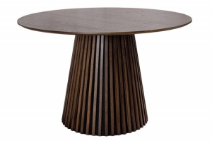 MASA DE SUFRAGERIE ROTUNDA, 120CM, STEJAR INCHIS, MDF SI FURNIR, ARTIM GROUP SELECTION - Img 7