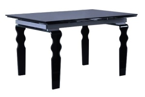 MASA DIN STICLA VENDOME BLACK 200/300 STIL MODERN B2 - Img 2