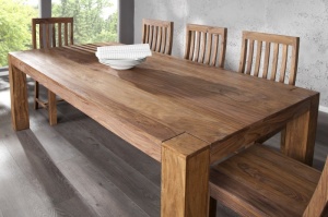 MASA DINING 200CM, DIN LEMN MASIV, MAKASSAR, DESIGN VINTAGE, ARTIM GROUP COLLECTION