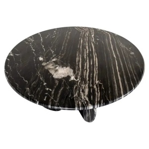 MASA DINING BANCROFT, 129 CM, EFECT DE MARMURA NEAGRA, DIN MARMURA, RICHMOND INTERIORS - Img 3
