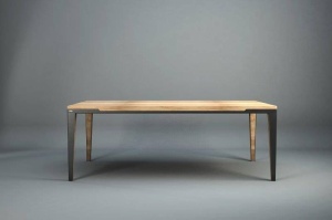 MASA DINING DYLE ESSENCE 001 200x100, DIN METAL SI LEMN MASIV, STIL MODERN B2