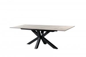 MASA DINING EXTENSIBILA 180-225CM, ETERNITY, COD 40650, DIN METAL SI CERAMICA, EFECT MARMURA