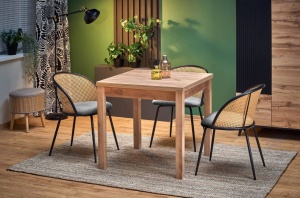 MASA DINING EXTENSIBILA GRACJAN, STEJAR CRAFT, 80/160 CM, BLAT DIN PAL SI PICIOARE DIN MDF, STIL CLASIC, HALMAR - Img 2