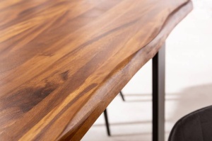 MASA DINING LEMN MASIV 180CM, FIREWOOD, COD 41511, DIN METAL SI LEMN MASIV, STIL INDUSTRIAL - Img 3