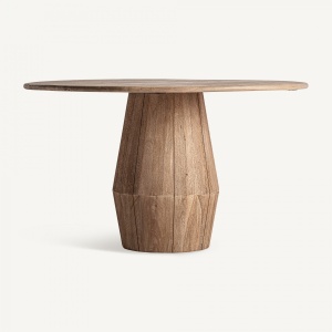 MASA DINING/LIVING JACQUARD, MARO DESCHIS, REF. 35786, PRELUCRATA MANUAL, CONFECTIONATA DIN LEMN DE MANGO, STIL MODERN
