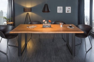 MASA DINING, MAMMUT 180CM, COD 40607, DIN LEMN MASIV, DESIGN INDUSTRIAL - Img 2