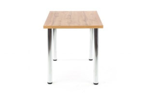 MASA DINING MODEX, STEJAR WOTAN/CROM, 120 CM, BLAT DIN PAL SI PICIOARE DIN METAL , STIL MODERN, HALMAR - Img 3