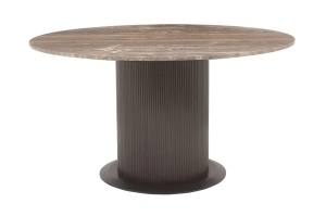 MASA DINING ROTUNDA RUSSO, 214320, 140Ø, LEMN DE MAANGO, MDF, TRAVERTIN, MARO, STIL MODERN