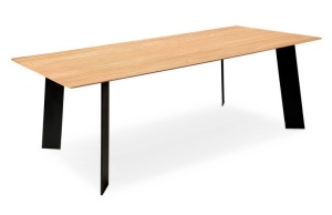 MASA DINING TAVOLO 160 STEJAR/NEGRU STIL VINTAGE