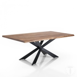 MASA ELEGANTA DIN LEMN 195CM, AMON, COD 4297, STIL MODERN, REALIZATA DIN LEMN MASIV DE SALCAM - Img 1
