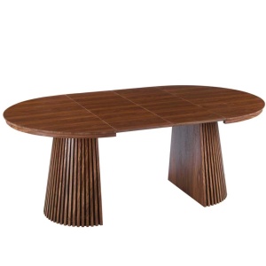 MASA EXTENSIBILA 120/200CM, ARTIM MEBLE, REALIZATA DIN MDF, CULOARE NUC, STIL MODERN - Img 4