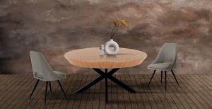 MASA EXTENSIBILA 130/230CM, STOR WOOD, DIN METAL SI BLAT DIN FURNIR, ARTIM GROUP SELECTION - Img 5
