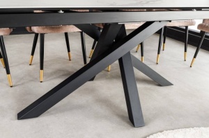 MASA EXTENSIBILA DE LUX 180-220-260CM, METAL, STICLA SI CERAMICA, ASPECT MARMURA, ARTIM GROUP SELECTION - Img 4