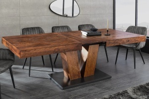 MASA EXTESIBILA DINING, RANCHO 160- 200CM, FURNIR LEMN DE PIN SI MDF, ASPECT NATUR, ARTIM GROUP SELECTION - Img 7