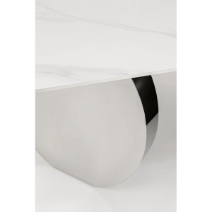 MASA LIVING DEMI 140X70, CONFECTIONATA DIN GRESIE SI OTEL INOXIDABIL, STIL MODERN - Img 3