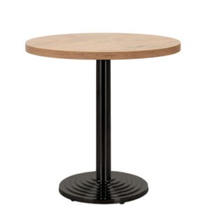 MASA PENTRU CAFENEA, 68 CM, STEJAR LANCELOT/NEGRU, DIN PAL LAMINAT SI OTEL, ARTIM GROUP SELECTION - Img 2