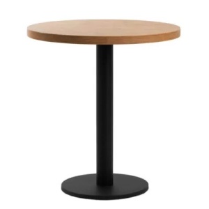 MASA PENTRU CAFENEA, 68 CM, STEJAR LANCELOT/NEGRU, DIN PAL LAMINAT SI OTEL, ARTIM GROUP SELECTION