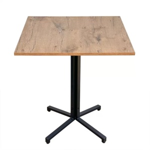 MASA PENTRU CAFENEA, 68x68 CM, STEJAR LANCELOT/NEGRU, DIN PAL LAMINAT SI OTEL, ARTIM GROUP SELECTION - Img 6