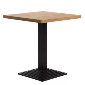 MASA PENTRU CAFENEA, 90x90 CM, STEJAR LANCELOT/NEGRU, DIN PAL LAMINAT SI FONTA, ARTIM GROUP SELECTION