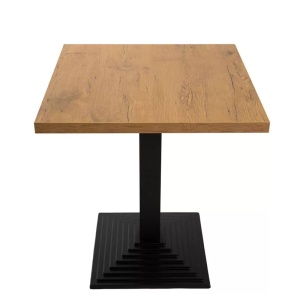MASA PENTRU CAFENEA, 90x90 CM, STEJAR LANCELOT/NEGRU, DIN PAL LAMINAT SI FONTA, ARTIM GROUP SELECTION - Img 5