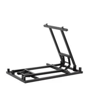MASA PENTRU CATERING/CONFERINTE 120X80 CM, STEJAR SONOMA/NEGRU, DIN PAL LAMINAT SI OTEL, ARTIM GROUP SELECTION - Img 5