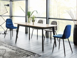 MASA STIL INDUSTRIAL MACAN 160 DIN LEMN, MDF SI FURNIR