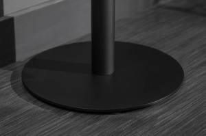 MASUTA DE BAR, MAGNUS 40761, BAZA DE METAL NEAGRA SI MDF, CULOARE STEJAR, DESIGN MODERN - Img 5