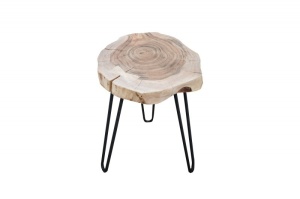 MASUTA DE CAFEA 40CM, DIN LEMN MASIV, GOA II, COD 36707, DESIGN RUSTIC UNICAT - Img 5