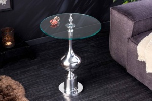 MASUTA DE CAFEA, ABSTRACT 65CM, DIN METAL SI STICLA, COD 42227