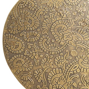 MASUTA DE CAFEA, ALCASAR 50CM, METAL SI LEMN, AURIE, COD 43352, MODEL DEOSEBIT - Img 2