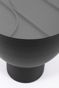 MASUTA DE CAFEA ARCHIE 40, NEAGRA, CONFECTIONATA DIN OTEL, STIL MODERN - Img 2