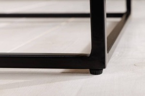 MASUTA DE CAFEA, ARCHITECTURE 100CM, LEMN MASIV SI METAL, COD 43118, MODEL DEOSEBIT - Img 5